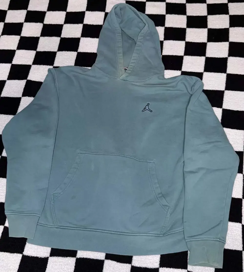 Jordan Essentials Fleece Pullover Hoodie in Rift Blue